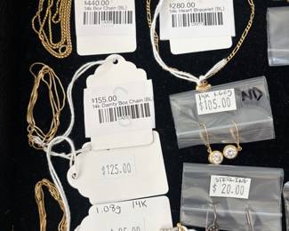 14k Box Chain (BL), 14k Dainty Box Chain (BL), 14k Heart