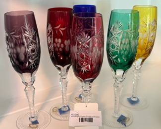 Nachtmann Traube Crystal Champagne Flutes  
