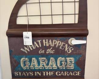What Happens in the Garage Wall Decor