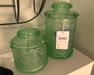 Indiana Glass Canister Pair 