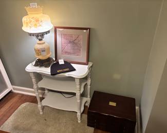 West Point Beanie, Floral Hurricane Lamp
