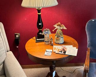 Antique Parlor Table, Table Lamp