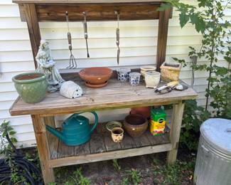 Gardening Bench, Planters