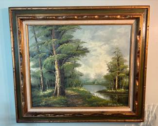 Framed Original Landscape Oil Painting