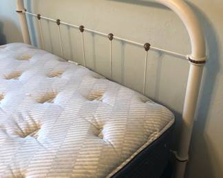 Full size metal bed frame - 54”W, 79”L, 47” high at top of headboard