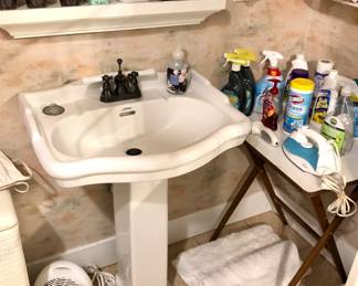 Cleaning supplies, bath rugs