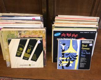 More records: jazz, swing, Dixieland, big band, Sinatra, some rock 
