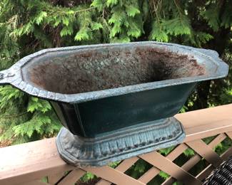 Antique cast iron planter - 23” long