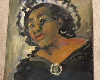 Painting on art board by John Wanamaker, 16” x 20”, signed on back