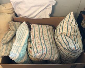 Vintage down pillows