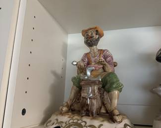 vintage Capodimonte porcelain figurine