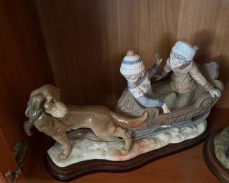 Lladro "Sleigh Ride". #5037 - LARGE 18"