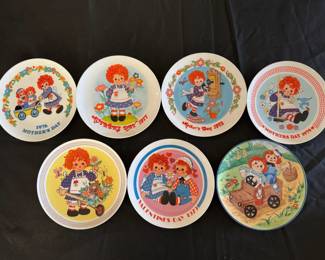 Raggedy Ann plates