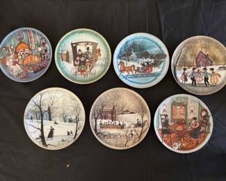 P Buckley Moss - Amish theme collector plates