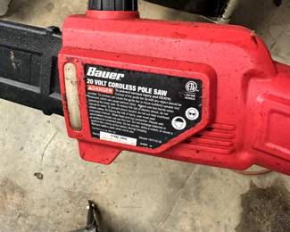 Bauer 20 Volt Cordless Pole Saw $40