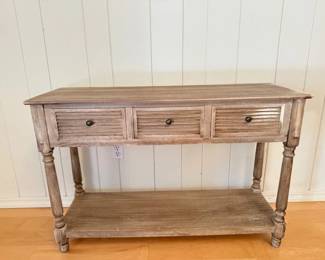 46 HobbyLobbyWhiteStoneConsoleSideTable