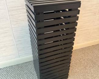 69 BlackWoodenPlantStandwRemovableTop