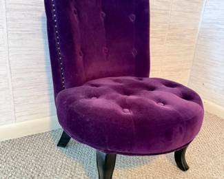 67 PurpleVelvetChair