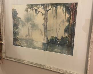 Signed water color