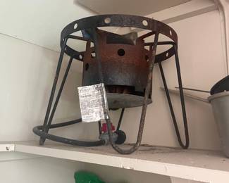 Propane burner and large pot