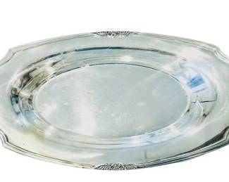 Silver Plate Bread Tray - Signed Roger Brothers