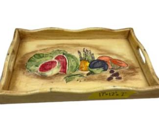 Vintage Colorful Food Tray