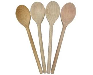 4 New Wooden Spoons
