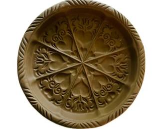 Hartstone Pottery USA Pie Plate - Hearts Swirls Baker Stoneware