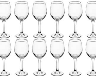 Boxed Set Of 12 Multipurpose Catering Glasses