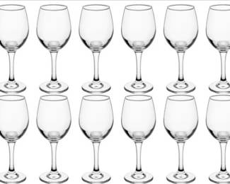 Boxed Set Of 12 Multipurpose Catering Glasses
