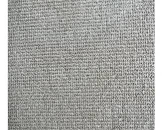 Wool Berber Rug - Sand Color - Bound With Black Canvas Trim