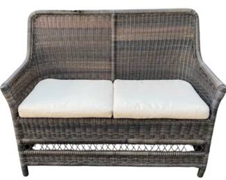 Smith & Hawkins Outdoor Loveseat - Wicker Look - Weather Resistent