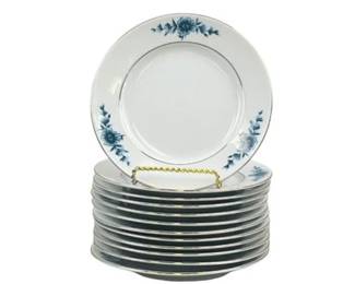 German Eschenbach Danis Blue Bread Plates (12)