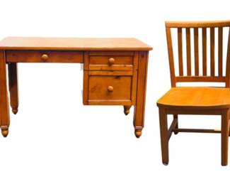 Pottery Barn Children's Desk And Chair