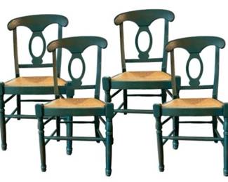 4 Pottery Barn Chairs - Aquamarine Color