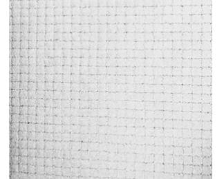 Wool White Rug With Small Checked Pattern