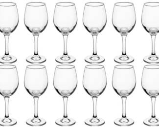Boxed Set Of 12 Multipurpose Catering Glasses