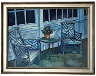 Original Painting, Signed By Darien Artist Britt Bair