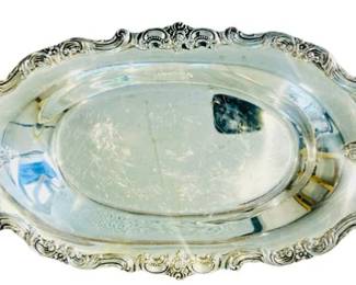 Silver Plate Bread Serving Piece - Signed Towle