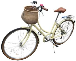 Beaumont Critical Touring Bike With Nantucket Bike Basket - 44 Inch Frame