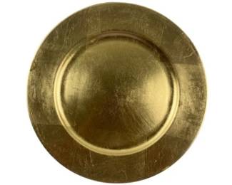 Gibson Overseas Inc Gold Hard Plastic 13" Charger Under Plate