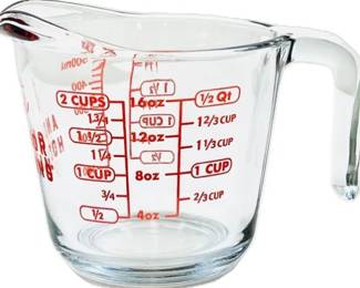 Anchor Hocking 2 Cup/ 1/2 Quart Glass Measuring Cup