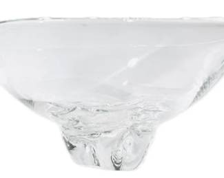 Steuben Crystal Bowl - Signed "Steuben" - 9.75" In Diameter
