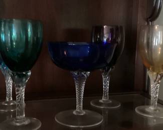 Vintage Wine or Water Goblets
