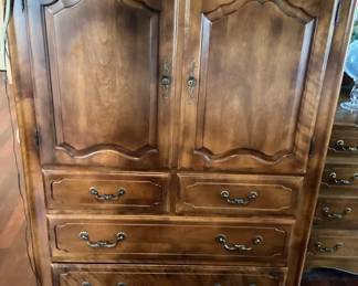 Ethan Allen Country French Tall Gentlemen Chest