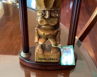 Vintage island woods ku tiki statue hawaiian God of Strength and Protection