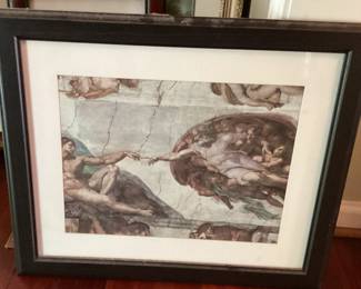 Wall Art The Creation of Adam by Michael Angelo