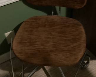 Small brown office chair