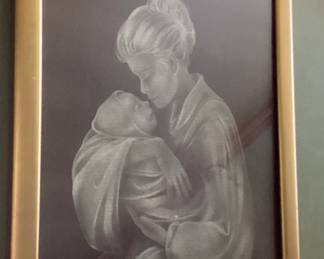 Wall Art MOther holding baby