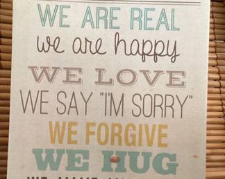 wall Art In This House We Are . . .